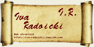 Iva Radoički vizit kartica